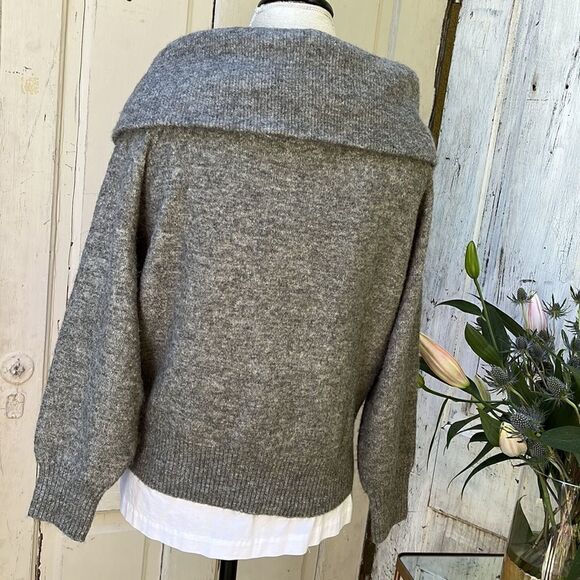 H&M, HEATHER GRAY SWEATER  BNWT Size S - Picture 6 of 9